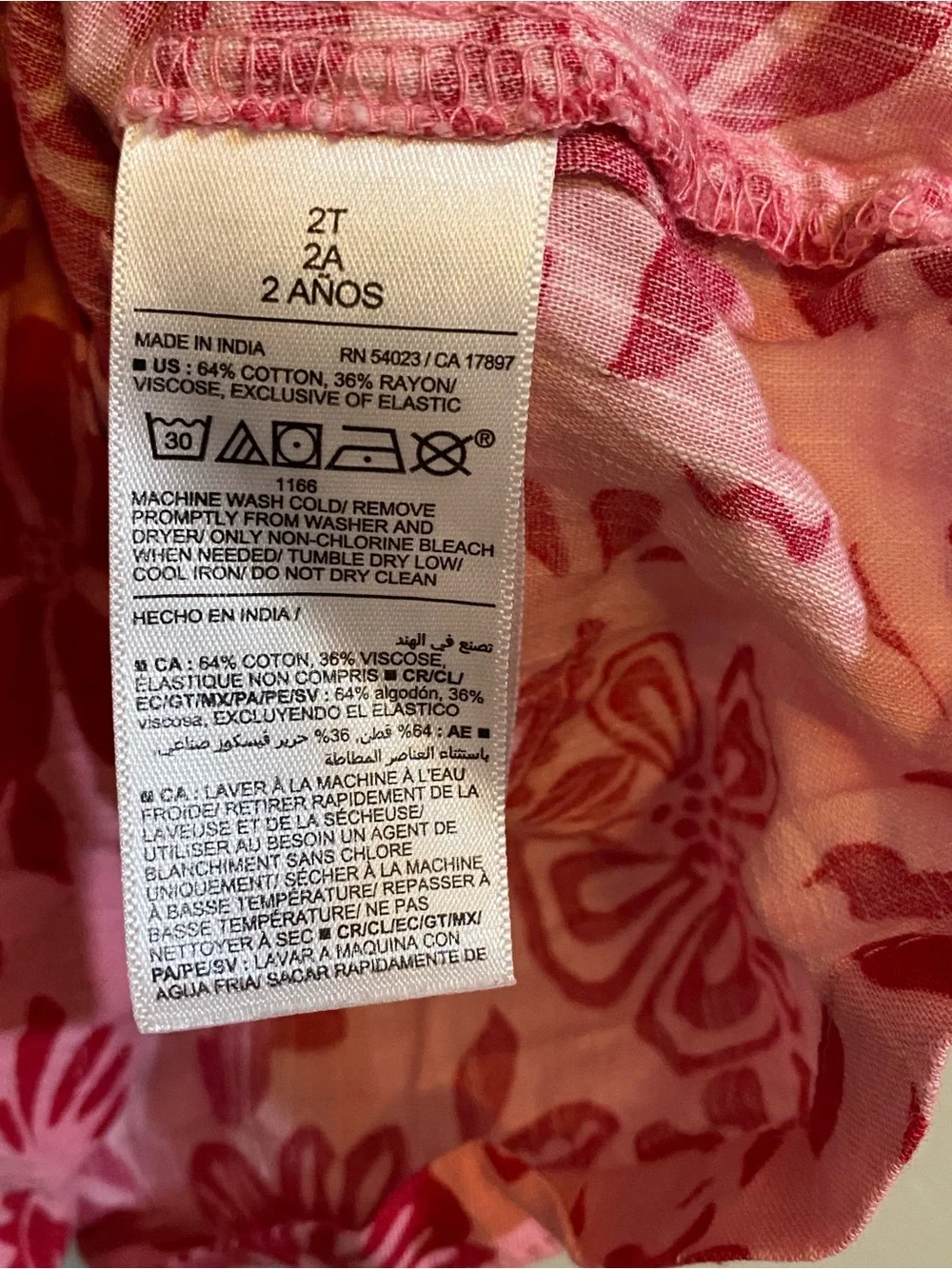 Old Navy Pink Floral Ruffle Tank Top